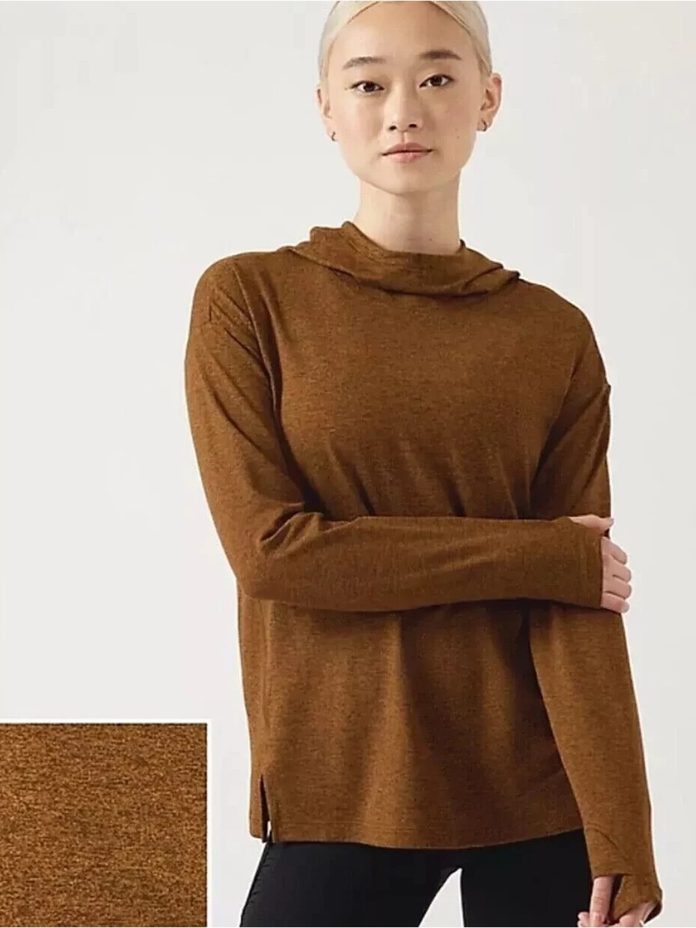Athleta Uptempo II Hoodie in Bronze